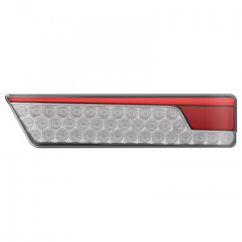 Multifunction Rear Lamp With Dynamic Indicator - Chrome LHS
